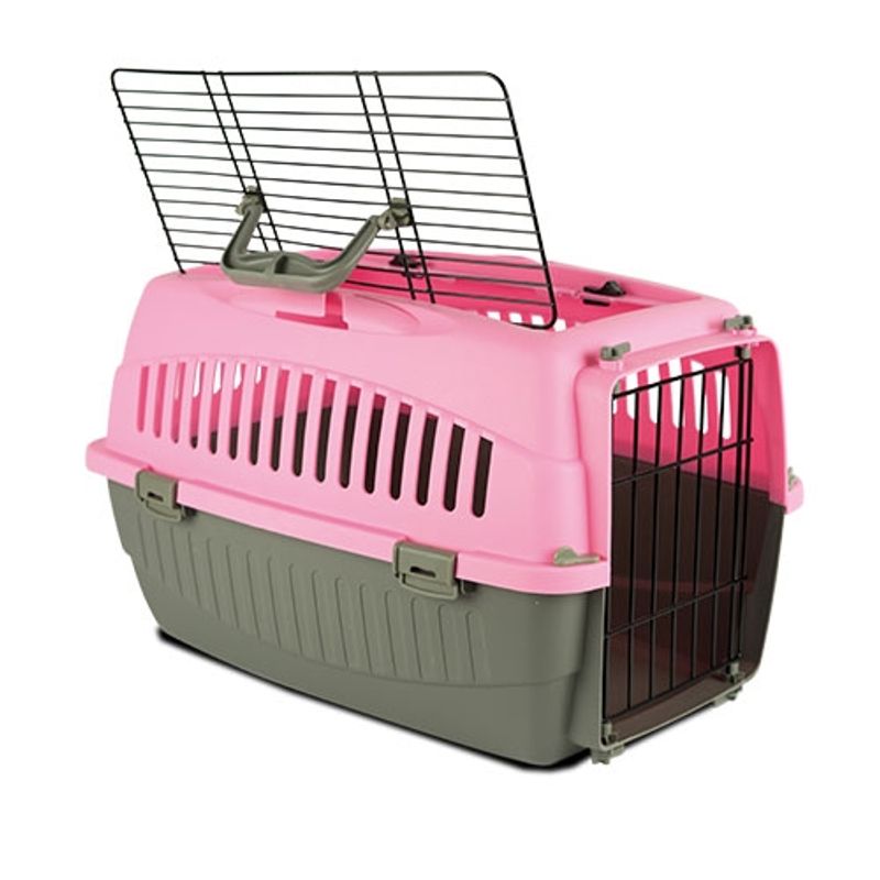 Transportbur Katt og hundevalp med luke på topp, Ibanez